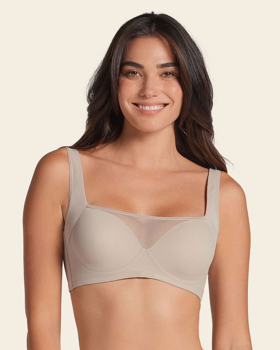 Brasier tipo top con buen cubrimiento de sisa y espalda