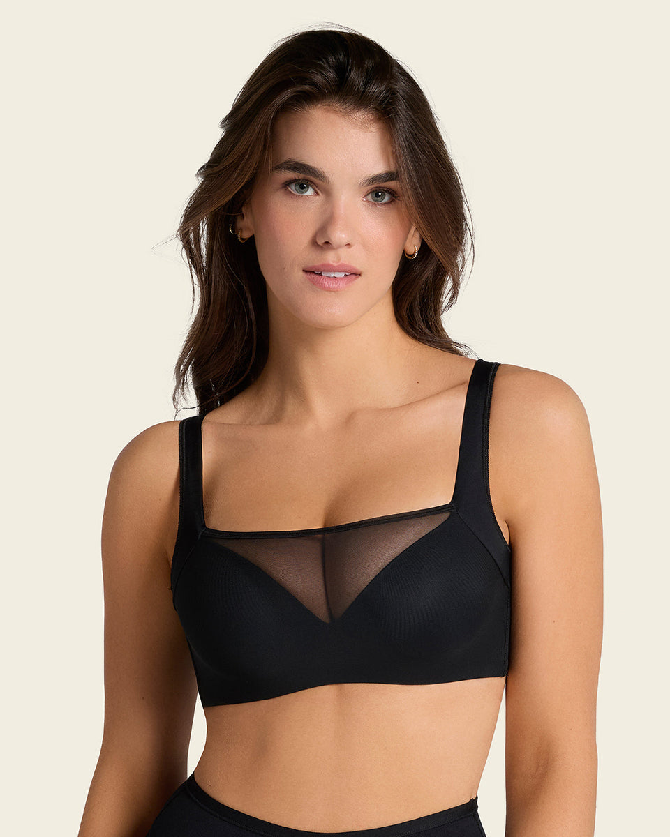 Brasier tipo top con buen cubrimiento de sisa y espalda