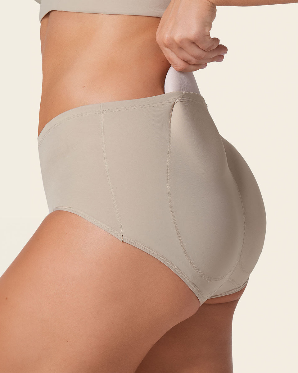 Panty clásico de realce con almohadillas removibles
