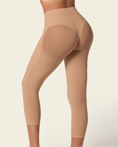 Faja pantalón capri invisible levanta glúteos#color_087-cafe-medio