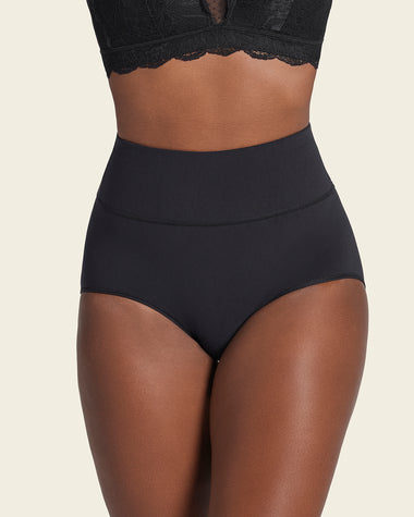 Panty faja de control moderado tiro alto en skinFuse#color_700-negro