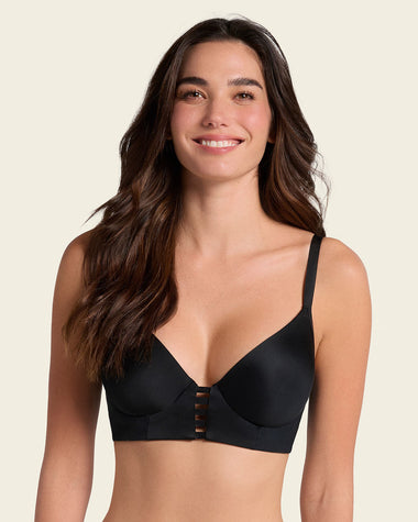 Memory bustier brasier triangular de realce alto y buen cubrimiento#color_700-negro