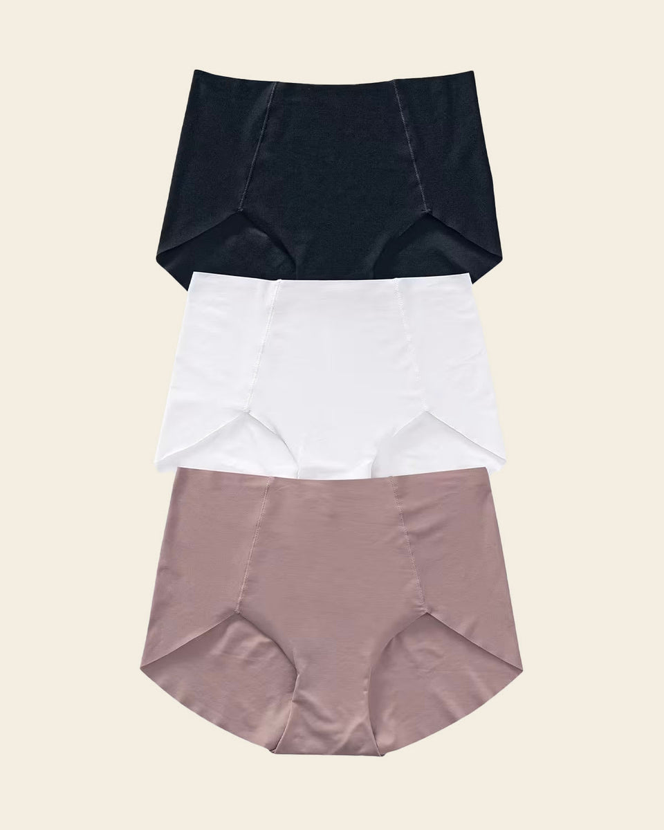 Paquete x 3 panties clásicos de apariencia invisible