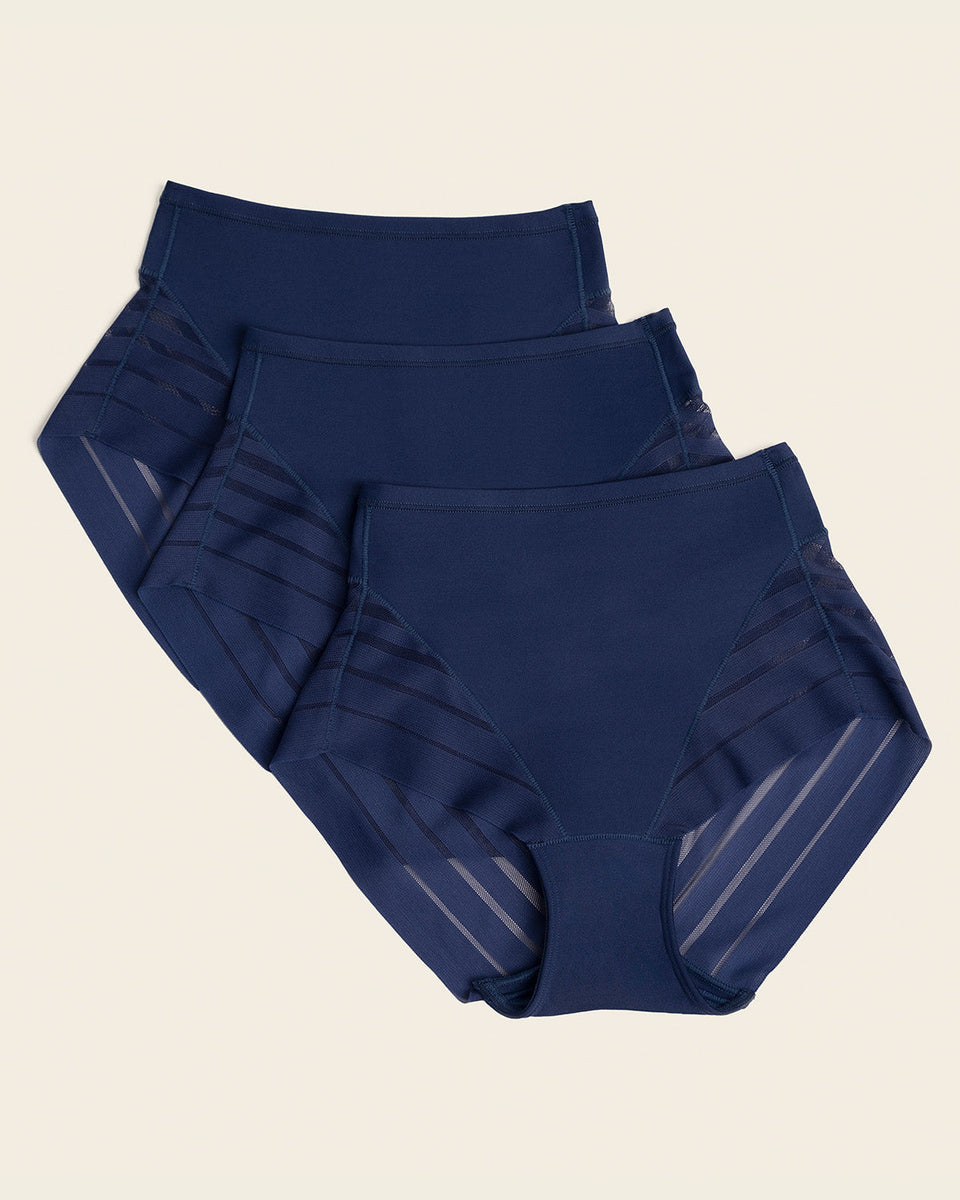 Panty faja clásico con control moderado de abdomen y bandas en tul