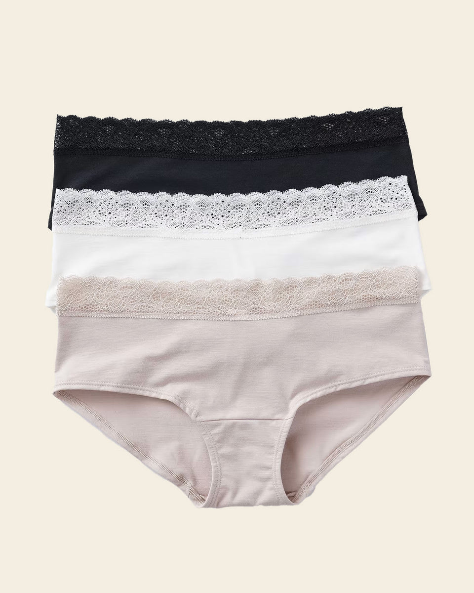 Paquete x3 panties estilo hipster total comodidad