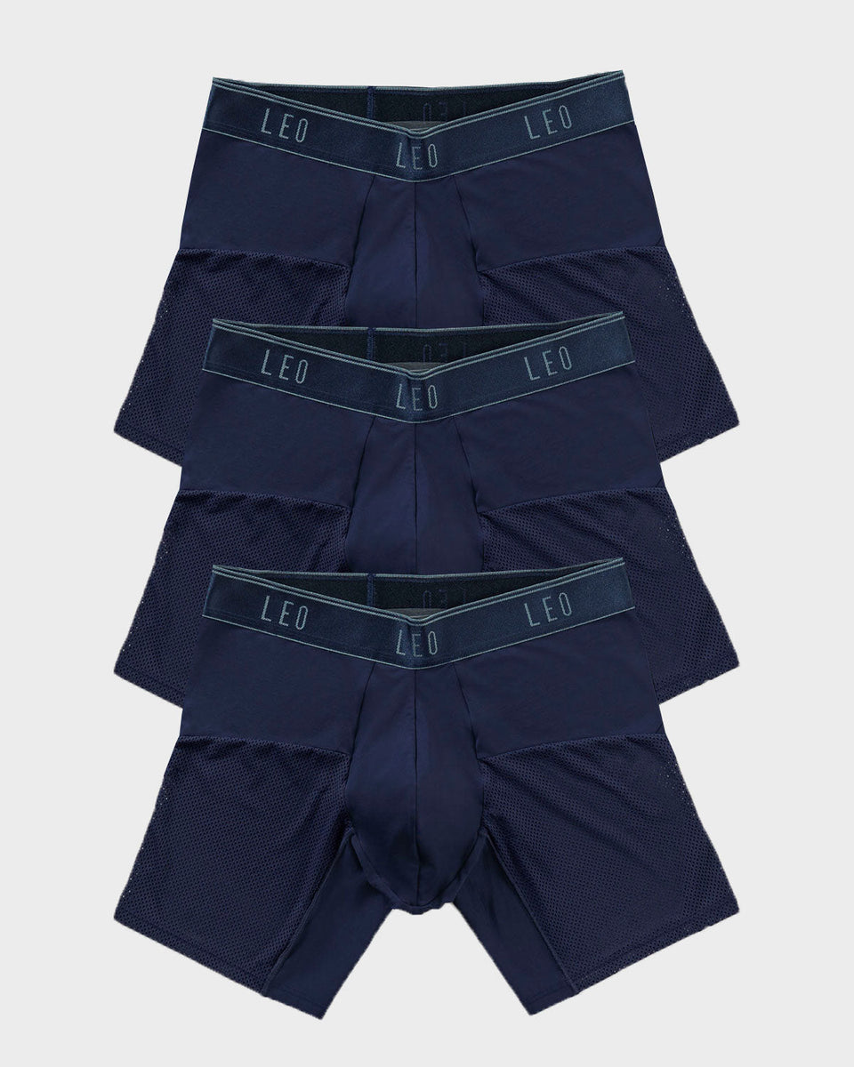 Bóxer medio de secado rápido con mallas transpirables en microfibra