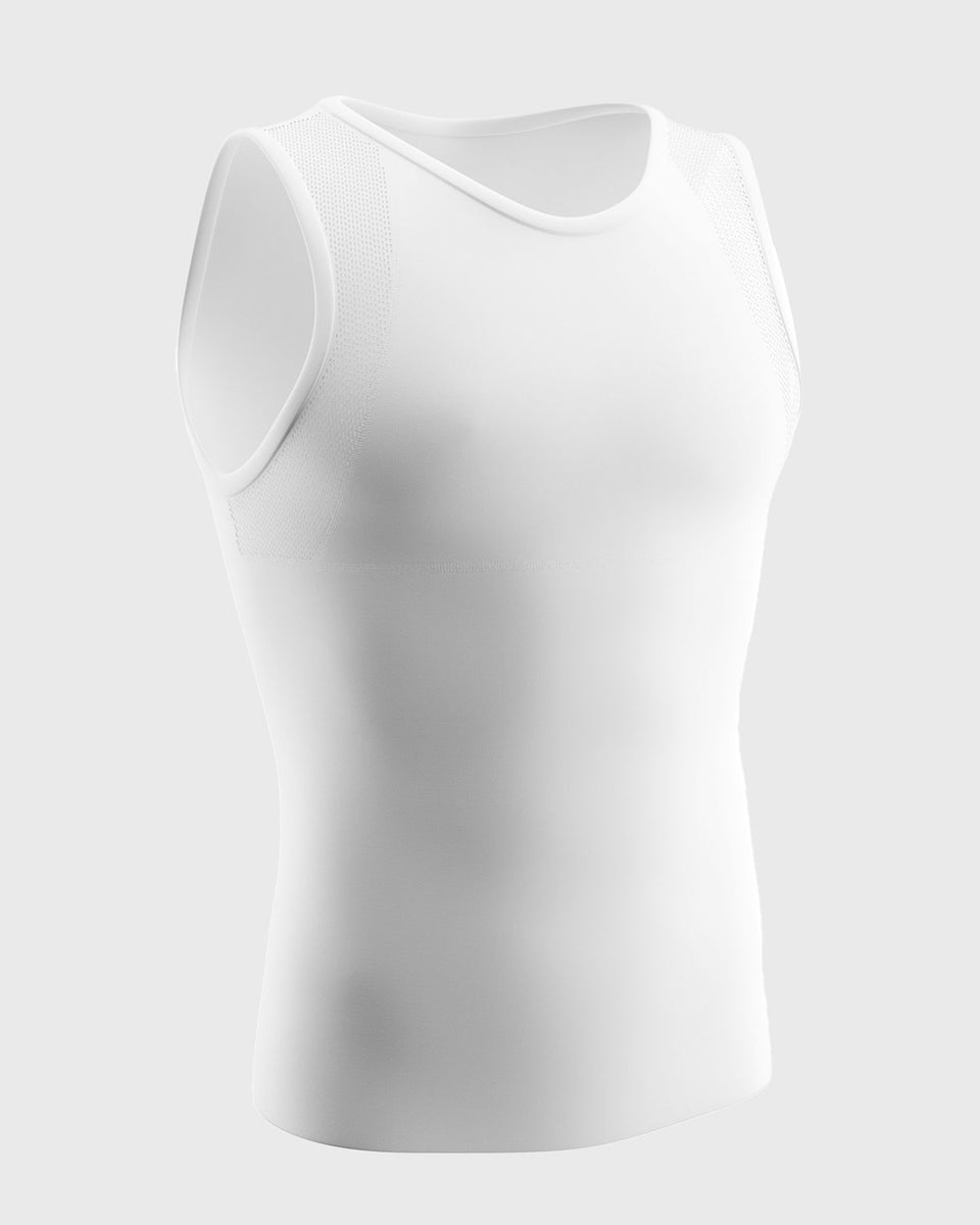Camiseta sin mangas de control fuerte ideal para uso diario en algodón elástico
