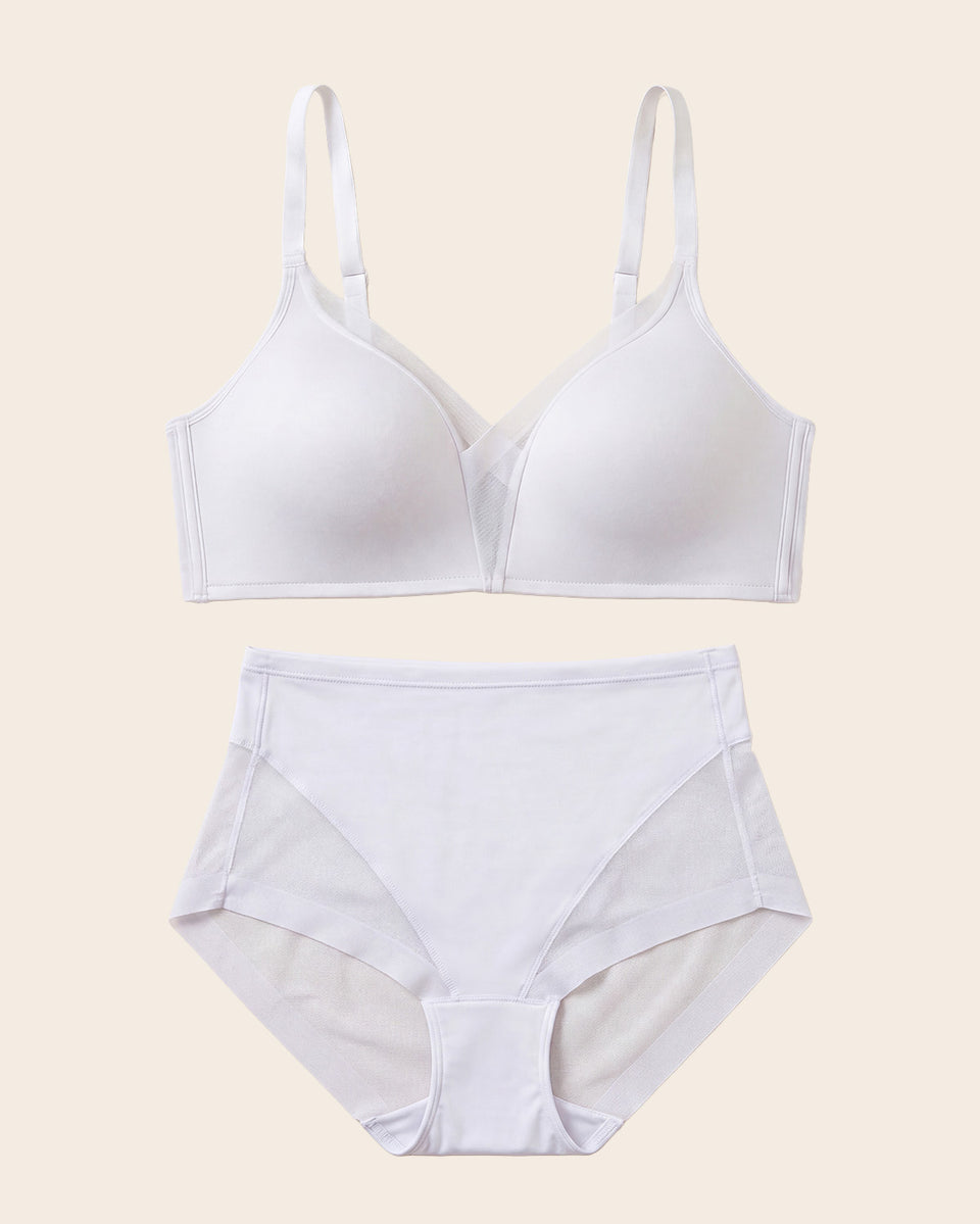Brasier ComfortFit & Panty Truly Undetectable en Blanco