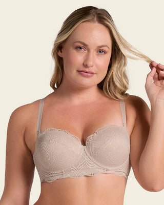Brasier balconette de realce alto en encaje con máximo cubrimiento de espalda#color_802-cafe-claro