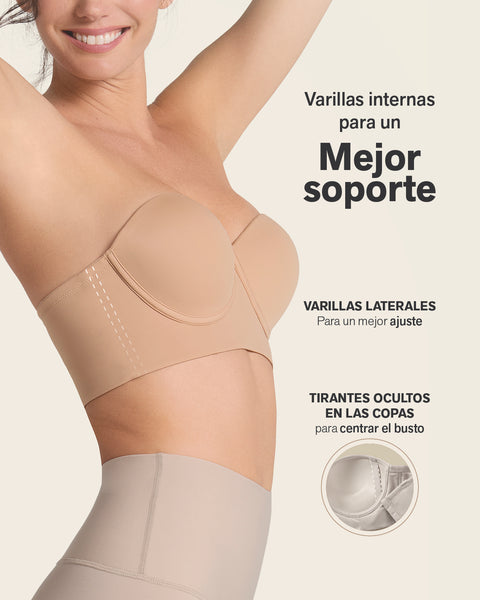 Strapless bustier 360° de perfección#color_801-cafe-medio