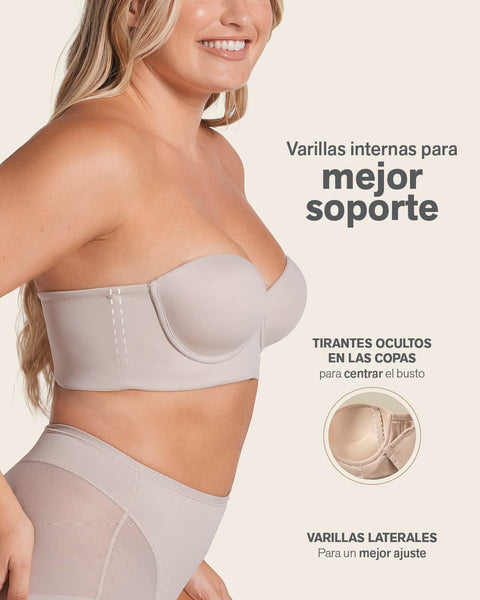 Brasier strapless 360° de perfección#color_802-cafe-claro