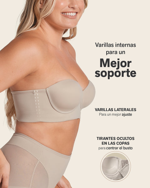 Strapless bustier 360° de perfección#color_802-cafe-claro