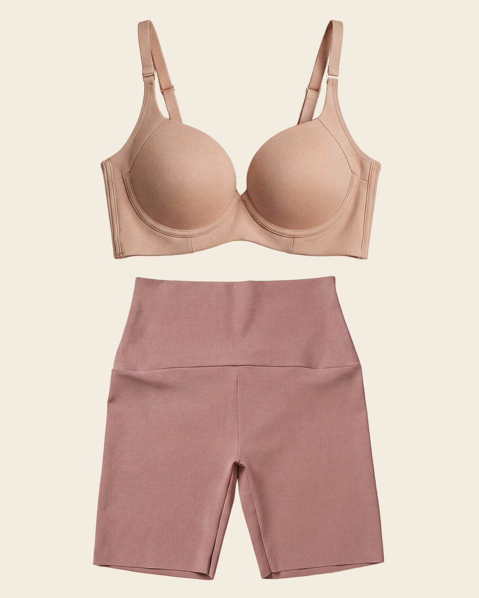 High Profile Bra & PowerStay Short en Café Medio