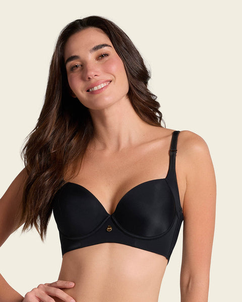 Brasier de realce suave y cubrimiento alto en sisa y espalda cover bra#color_700-negro