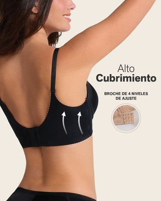 Brasier de realce suave y cubrimiento alto en sisa y espalda cover bra#color_700-negro