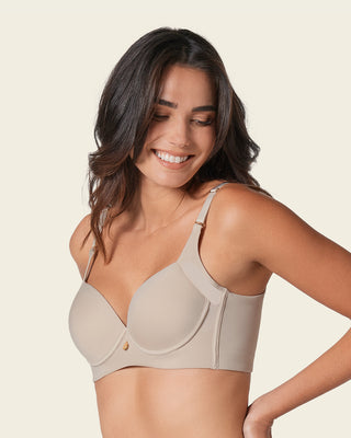Brasier de realce suave y cubrimiento alto en sisa y espalda cover bra#color_802-cafe-claro