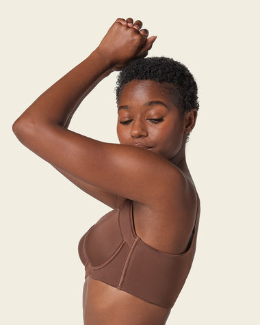 Brasier de realce suave y cubrimiento alto en sisa y espalda Cover Bra#color_875-cafe-oscuro