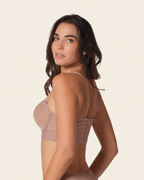 Brasier tipo bustier support strapless#color_857-cafe