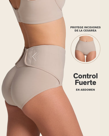 Panty faja postparto de control fuerte#color_802-cafe-claro