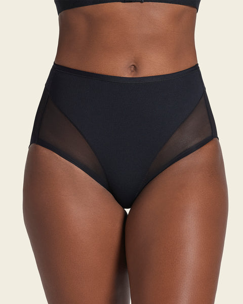 Panty clásico invisible con tul#color_700-negro