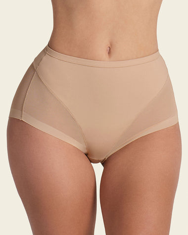 Panty clásico invisible con tul#color_801-cafe-medio