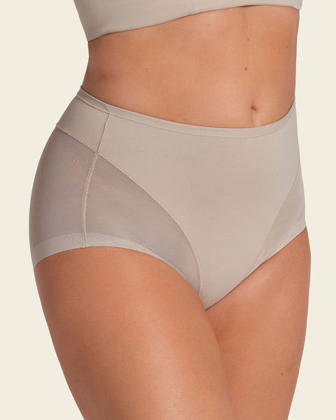 Panty clásico invisible con tul#color_802-cafe-claro