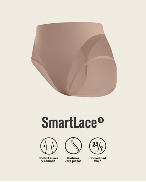 Panty clásico invisible con tul#color_857-cafe-medio
