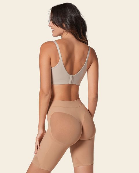 Panty faja seamless con efecto levanta glúteos#color_852-beige