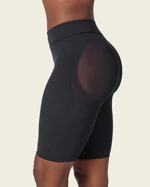 Panty faja seamless con efecto levanta glúteos#color_700-negro