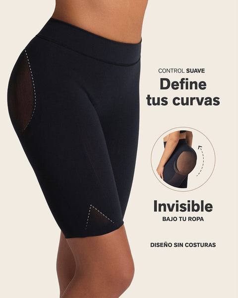 Panty faja seamless con efecto levanta glúteos#color_700-negro