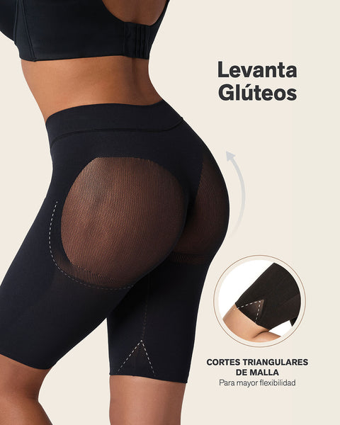 Panty faja seamless con efecto levanta glúteos#color_700-negro