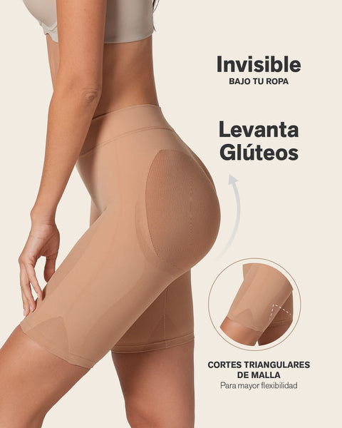 Panty faja seamless con efecto levanta glúteos#color_852-beige