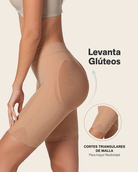 Panty faja seamless con efecto levanta glúteos#color_852-beige