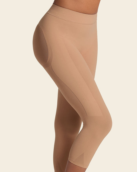 Faja pantalón capri invisible levanta glúteos#color_087-cafe-medio