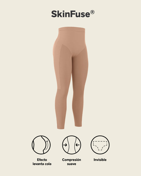 Faja pantalón capri invisible levanta glúteos#color_087-cafe-medio