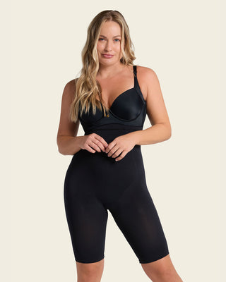 Body faja media pierna invisible levanta glúteos#color_700-negro