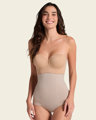 Panty faja invisible de tiro alto y control de abdomen#color_802-cafe-claro