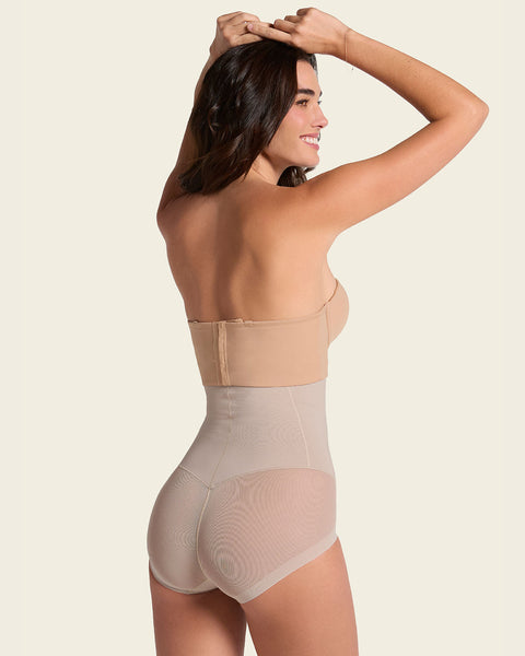 Panty faja invisible de tiro alto y control de abdomen#color_802-cafe-claro