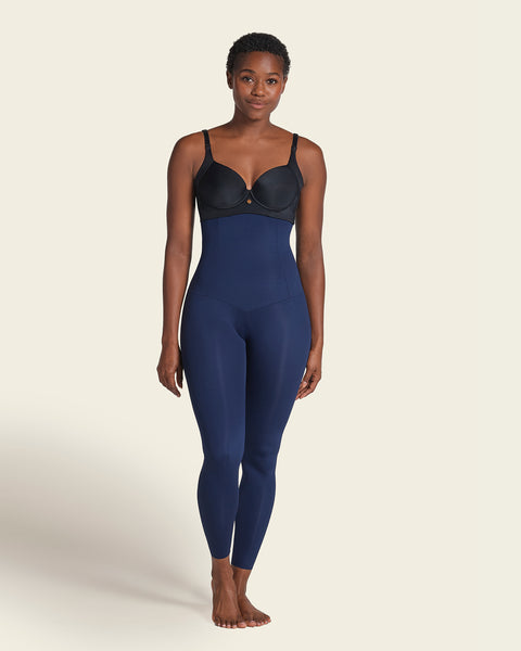 Legging de tiro alto de control en abdomen y piernas#color_515-azul-oscuro