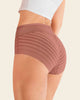 Panty faja clásico con control moderado de abdomen y bandas en tul#color_122-rosa-medio