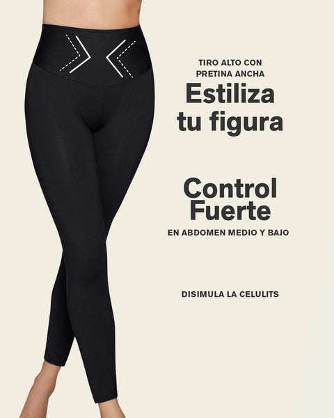 Legging de control con short interno levanta glúteos#color_700-negro