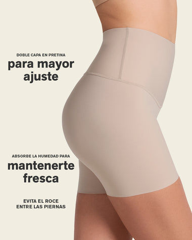 Short de control de abdomen y cintura que disimula la celulitis#color_802-cafe-claro