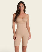 Panty faja de tiro alto con control en abdomen y cintura#color_801-cafe-medio