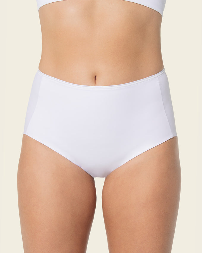Panty clásico invisible con tela inteligente sin costuras#color_000-blanco