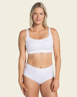 Panty clásico invisible con tela inteligente sin costuras#color_000-blanco