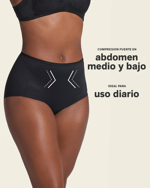 Panty clásico invisible con tela inteligente sin costuras#color_700-negro