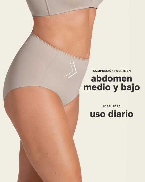 Panty clásico invisible con tela inteligente sin costuras#color_802-cafe-claro