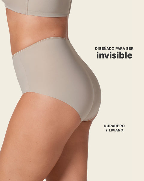Panty clásico invisible con tela inteligente sin costuras#color_802-cafe-claro