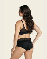 Panty hipster en tela ultraliviana con franja de encaje#color_700-negro
