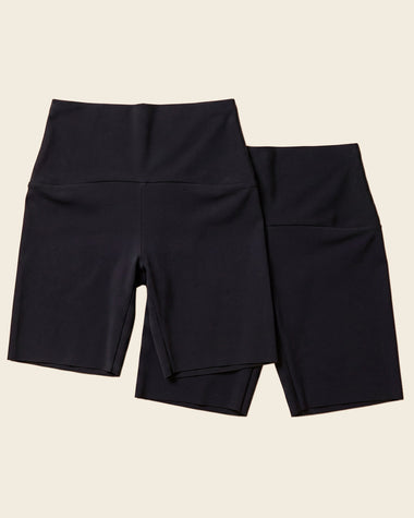 Paquete x 2 shorts de control moderado aspecto invisible con fajón antideslizante#color_700-negro